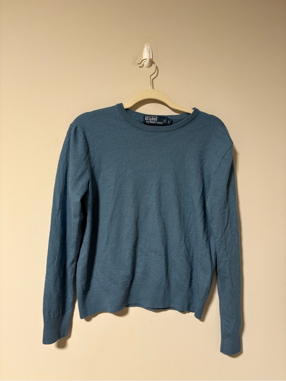 Polo Ralph Lauren Wool/Cashmere/Silk Blend Crewneck Sweater Large